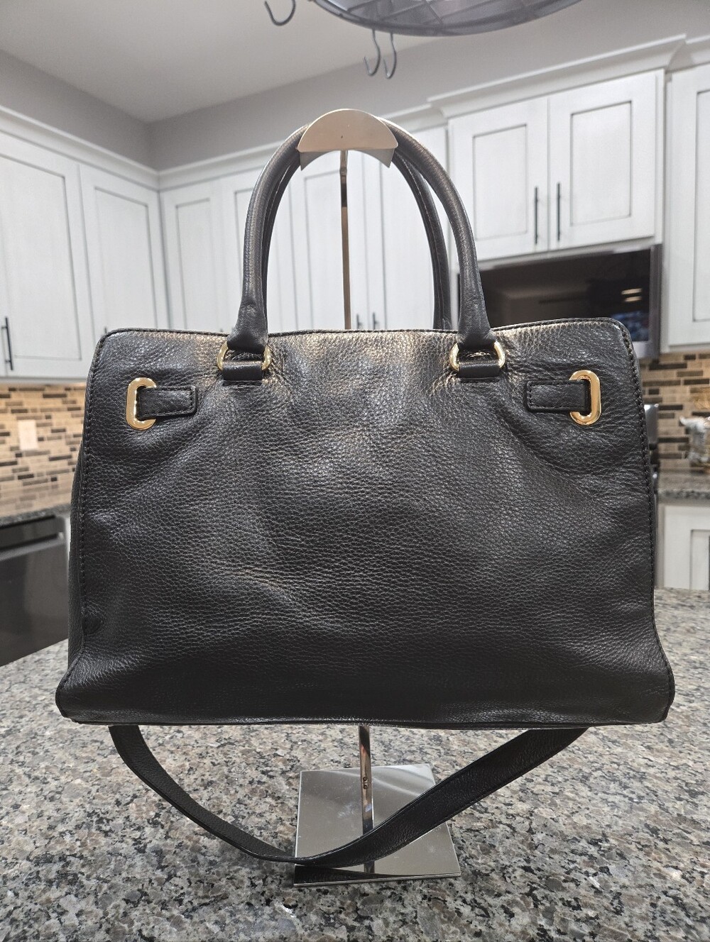 Michael Kors Leopard Calf Hair Hamilton Satchel - Picture 9 of 15